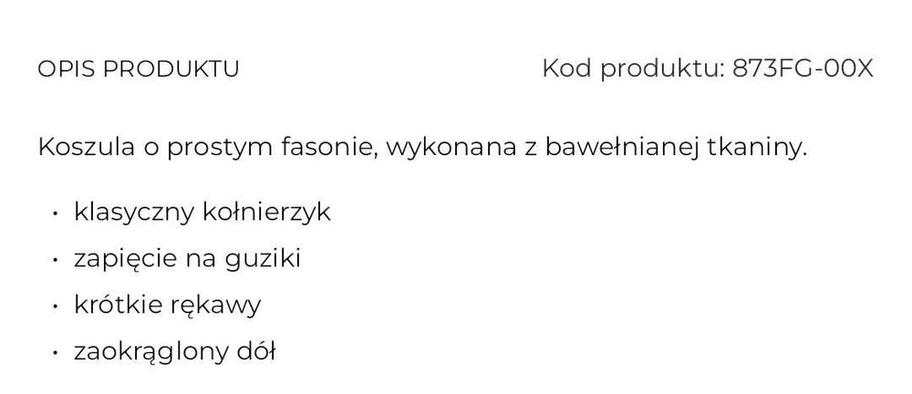 Biała koszula dla chłopca Reserved 146