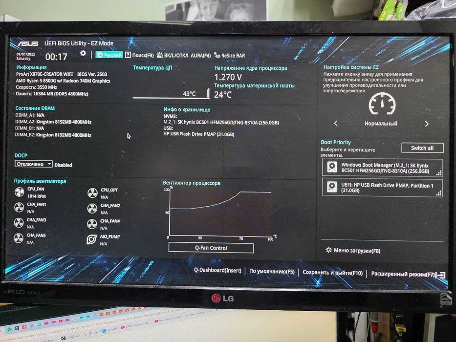 Материнська плата Asus ProArt X870E-Creator WiFi
