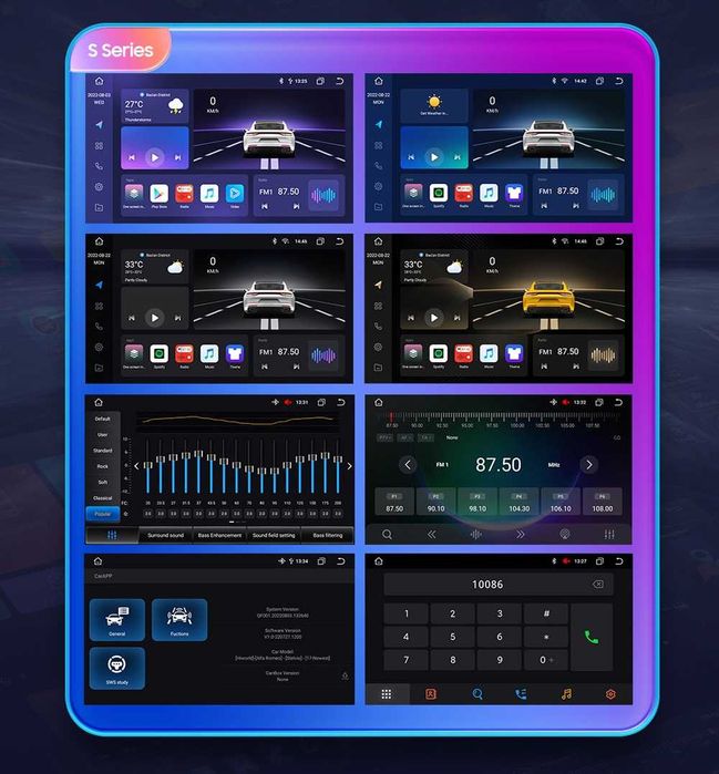 CarPlay Radio RDS DAB+ Android WiFi 4G GPS Ford Focus S-Max Mondeo MK4