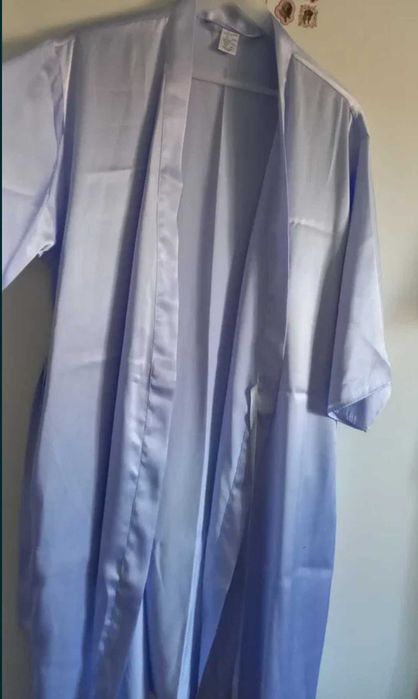 Robe acetinado azul claro - 36/38 - Women'Secret