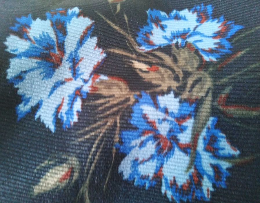 ZARA sukienka rozkloszowana granatowa kwiaty rozmiar M.