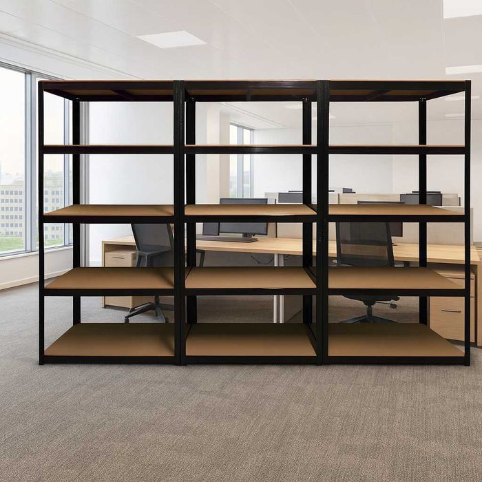 Стелажі для бізнесу! Стильний і практичний чорний стелаж! МДФ полки