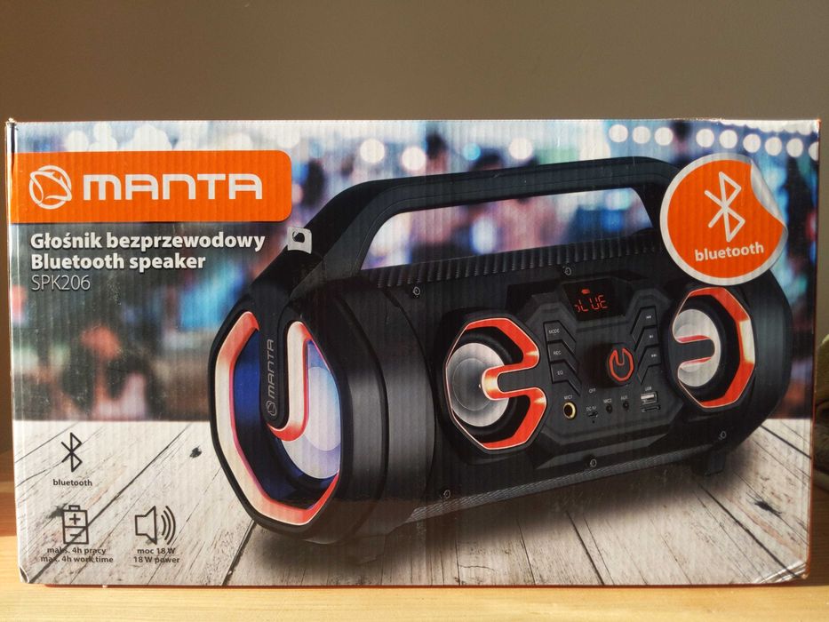 Портативна акустична бездротова колонка Manta SPK206