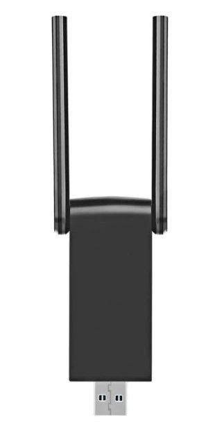 Двухдіапазонний USB Wi-Fi адаптер 2.4/5GHz 1300 Mbps Wireless Lan Card 11ac Black Pavlysh UWA-2