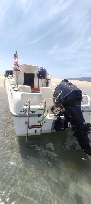 Vendo barco semi cabinado Sabor 460 em muito bom estado, motor novo