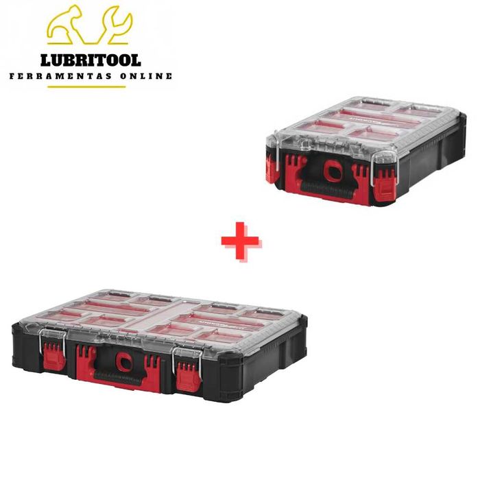 MILWAUKEE Packs 2x Organizadores PACKOUT 464082+464083 | NOVOS