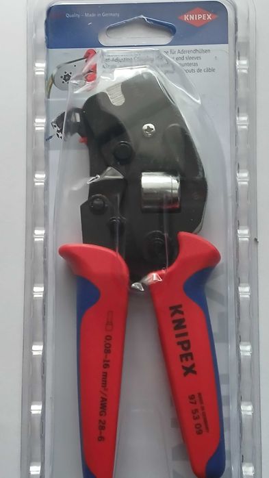 KNIPEX Szczypce do Zaciskania Tulejek od czoła 0.08 - 16*nowe*oryginał