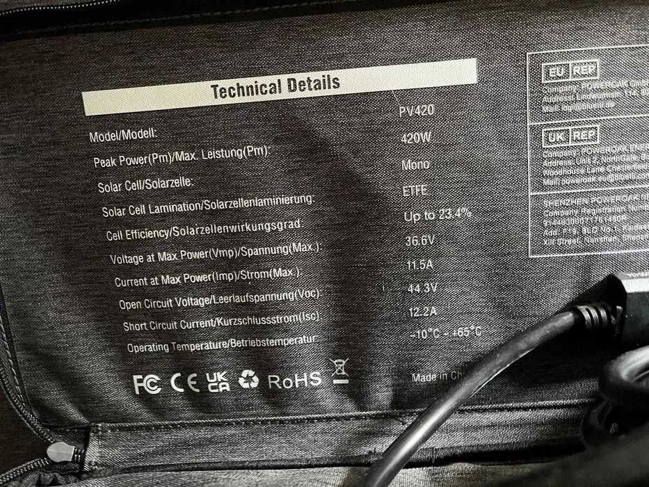 Portable Bluetti XXL solar panel new - 420W (new price: 899)64584638860034123