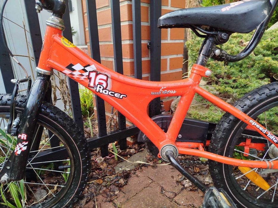 Rower dziecięcy uchwyt drążek do nauki Kross Racer 16"