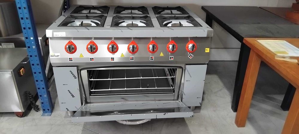 Fogão 6 Bocas + Forno a Gás - NOVO