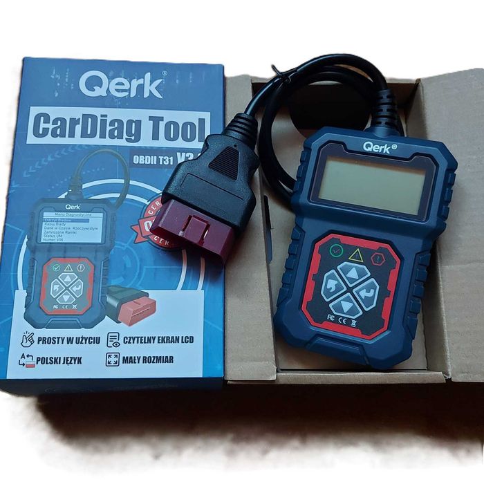 Interfejs Diagnostyczny Tester Obd2 J. Polski Skaner kasowanie błędów