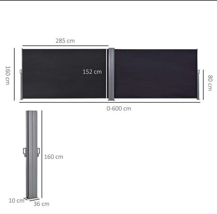 Protecao de vento para jardim/piscina