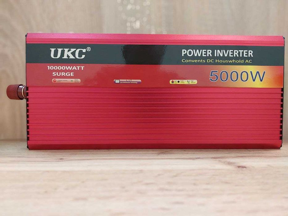 Инвертор Преобразователь напряжения 12-220В 5000Вт Інвертор PowerOne