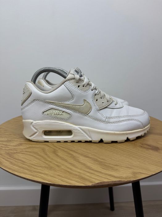 Nike Air Max 90 Leather White Shoes Women's