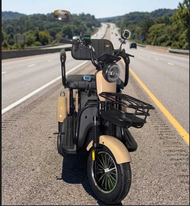 Електротрицикл  Электротрицикл Oscar Bike 1200W (2026) Скутер 3 колеса