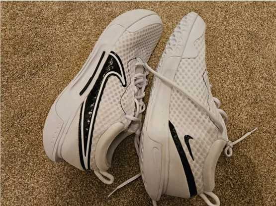 Buty tenisowe Nike kort zoom vapor 11 uk 10 eu 45 wszystkie białe–