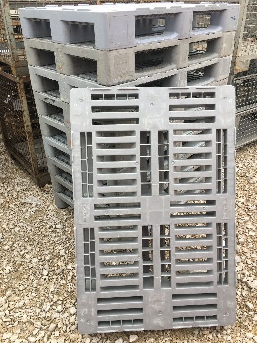 palety plastikowe EURO H1 szare FV paleta plastikowa euro h1