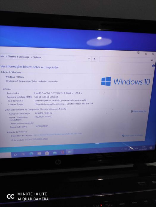 Portátil HP Pavilion I5 6gb RAM