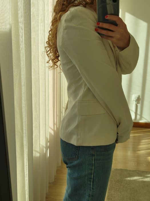 Blazer branco Stradivarius