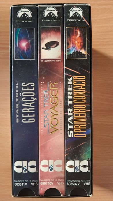 Pack 3 filmes Star Trek em VHS