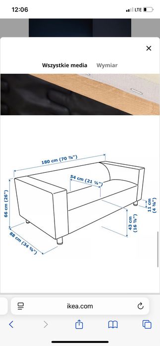 Pokrowiec Sofa ikea KLIPPAN