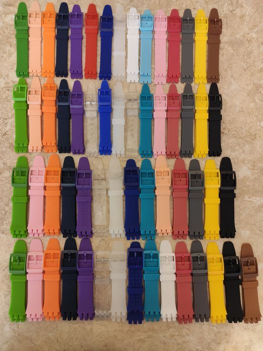 Ремешки Swatch, силіконові ремінці свотч