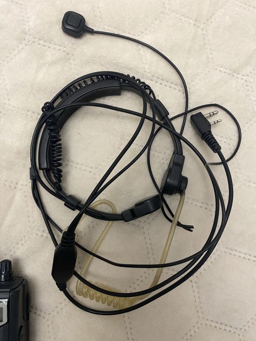 Рация Kenwood + гарнитура на голосовые связки