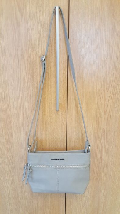 Torebka szara listonoszka długi pasek