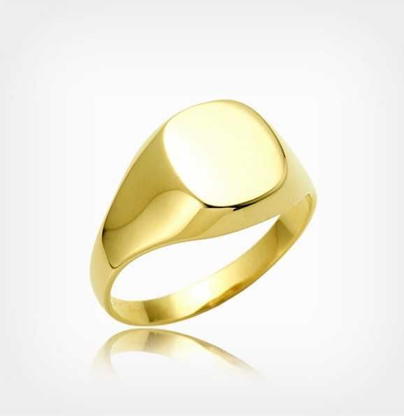 Sygnet klasyczny gładki Grawer w Cenie pr.585