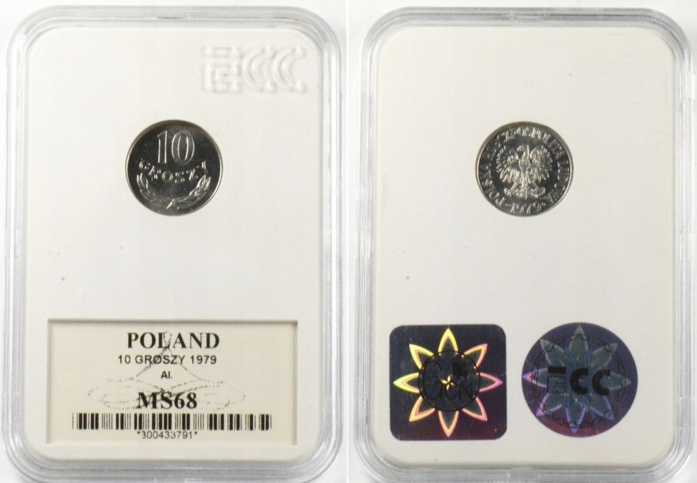 10 groszy 1979 aluminium MS68