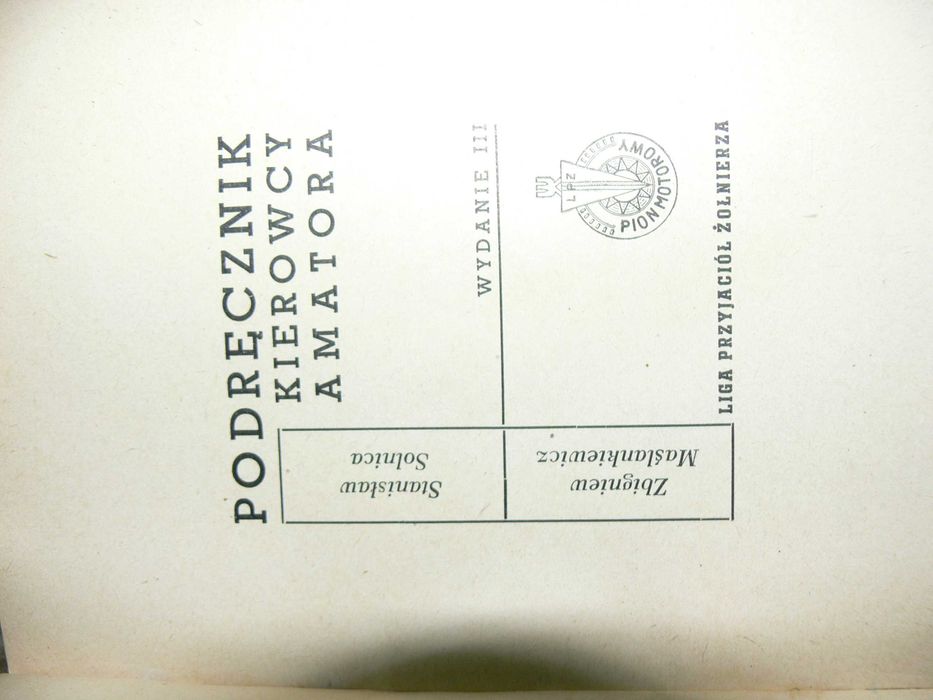 Poradnik kierowcy amatora z 1960r