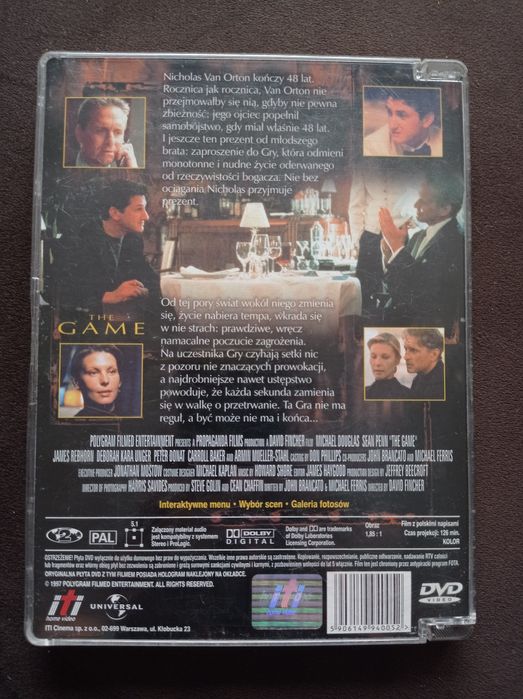 Płyta dvd , GRA, Michael Douglas
