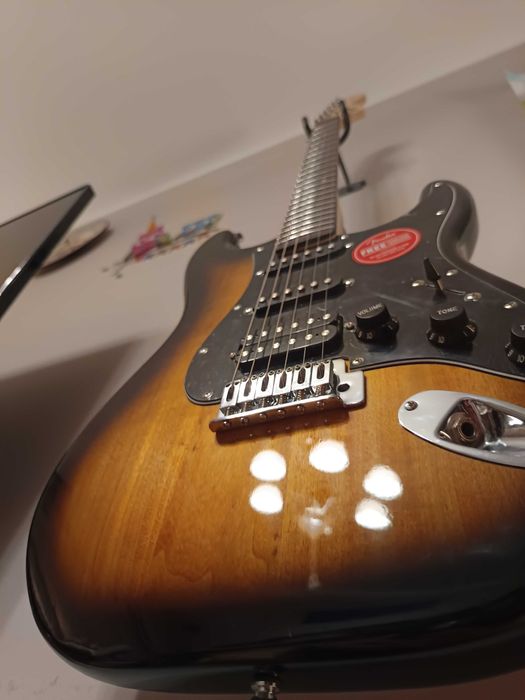[REZERWACJA] Gitara elektryczna ideał Squier Affinity by Fender + pas Fender!!