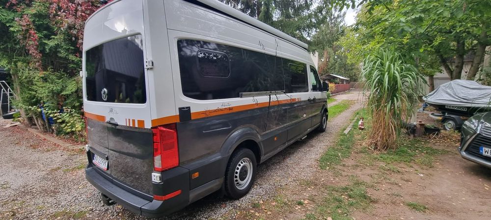 Volkswagen Crafter  Kamper Jedyny taki Perfekcyjny Solar Markiza Hak Kamera TV WC Prysznic
