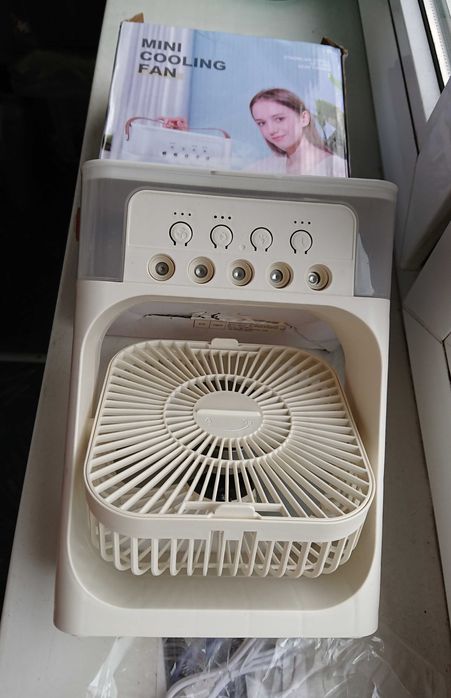 Вентилятор - увлажнитель, поворотный, холодный кондиционер, подсветка