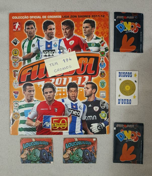 Caderneta de FUTEBOL 2011-12, Liga Portuguesa + 5 SAQUETAS