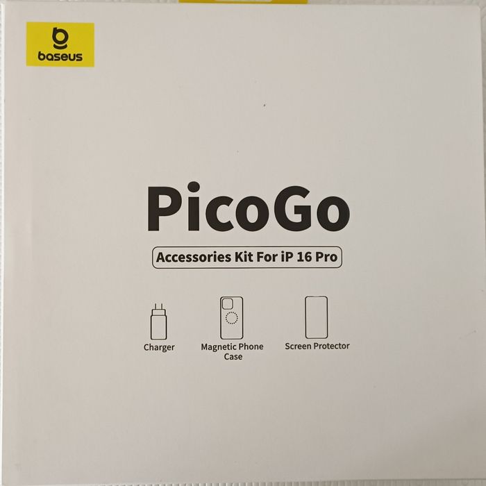 BASEUS Basic Kit: Case + Screen Protector + Charger for iPhone 16 Pro / 16 Pro Max64741329017090121