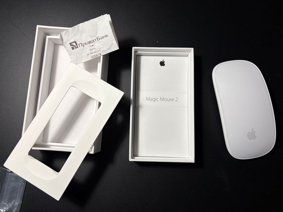 Apple Magic Mouse 2 (White/Silver) — Идеальное состояние, в коробке