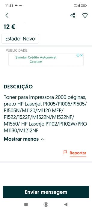 Tonner para impressora novos