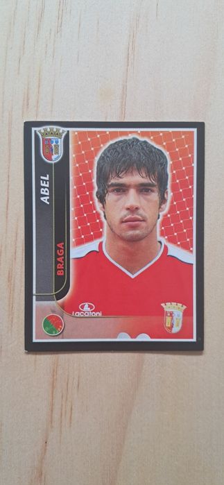 Cromo futebol de Abel Ferreira(Braga)da Panini
