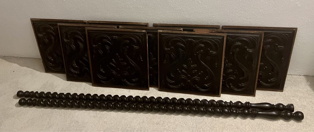 Peças madeira decorativa