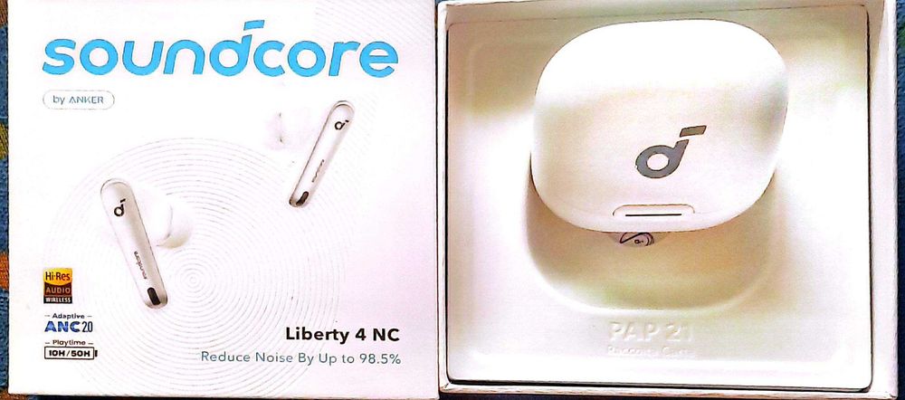Fones de ouvido sem fio Soundcore Liberty 4 NC, desenvolvidos pela Anker