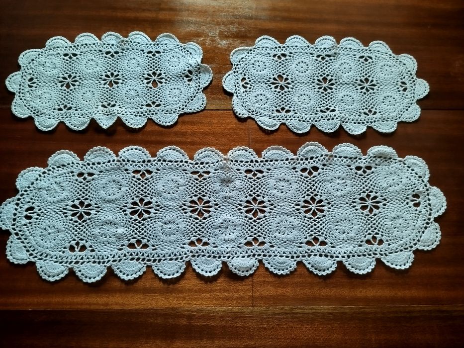 Naperons de quarto em crochê