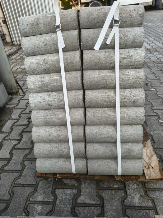 PROMOCJA. Palisada betonowa 30cm szara 5,60zł fi. 10cm, 10,5szt/mb