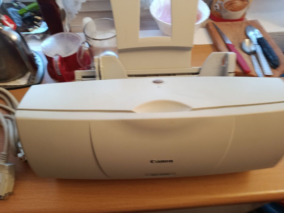 Drukarka Retro Canon BJC-1000 | Komplet kabli | Klasyk lat 90.