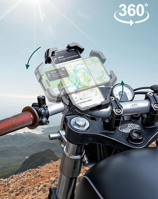 Grefay Motocyklowy/rowerowy uchwyt na telefon komórkowy