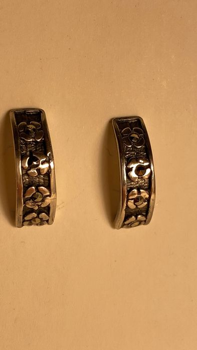 Brinco em prata com pedras