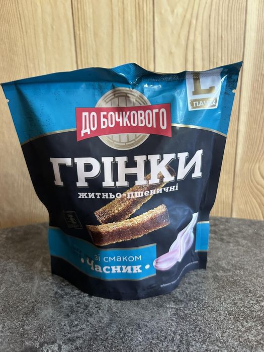 Грінки 130 г, сухарики Флінт 70 г, 100 г, 140 г,