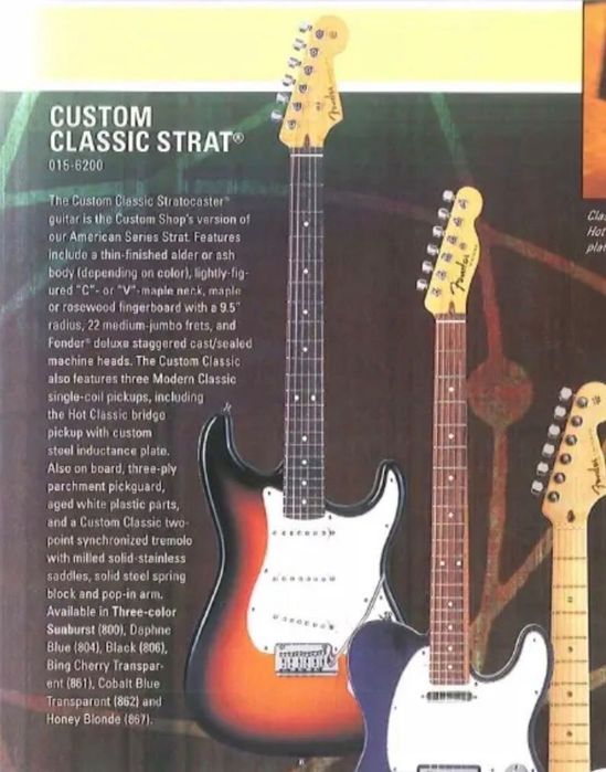 Fender Custom Shop Classic Stratocaster CS Strat