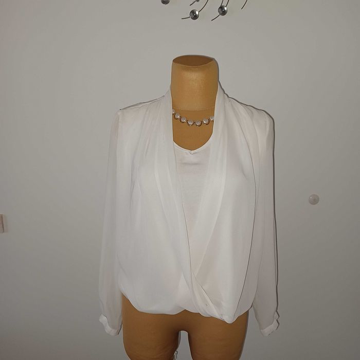 LU-NA bluzka biała elegancka super dla L/XL